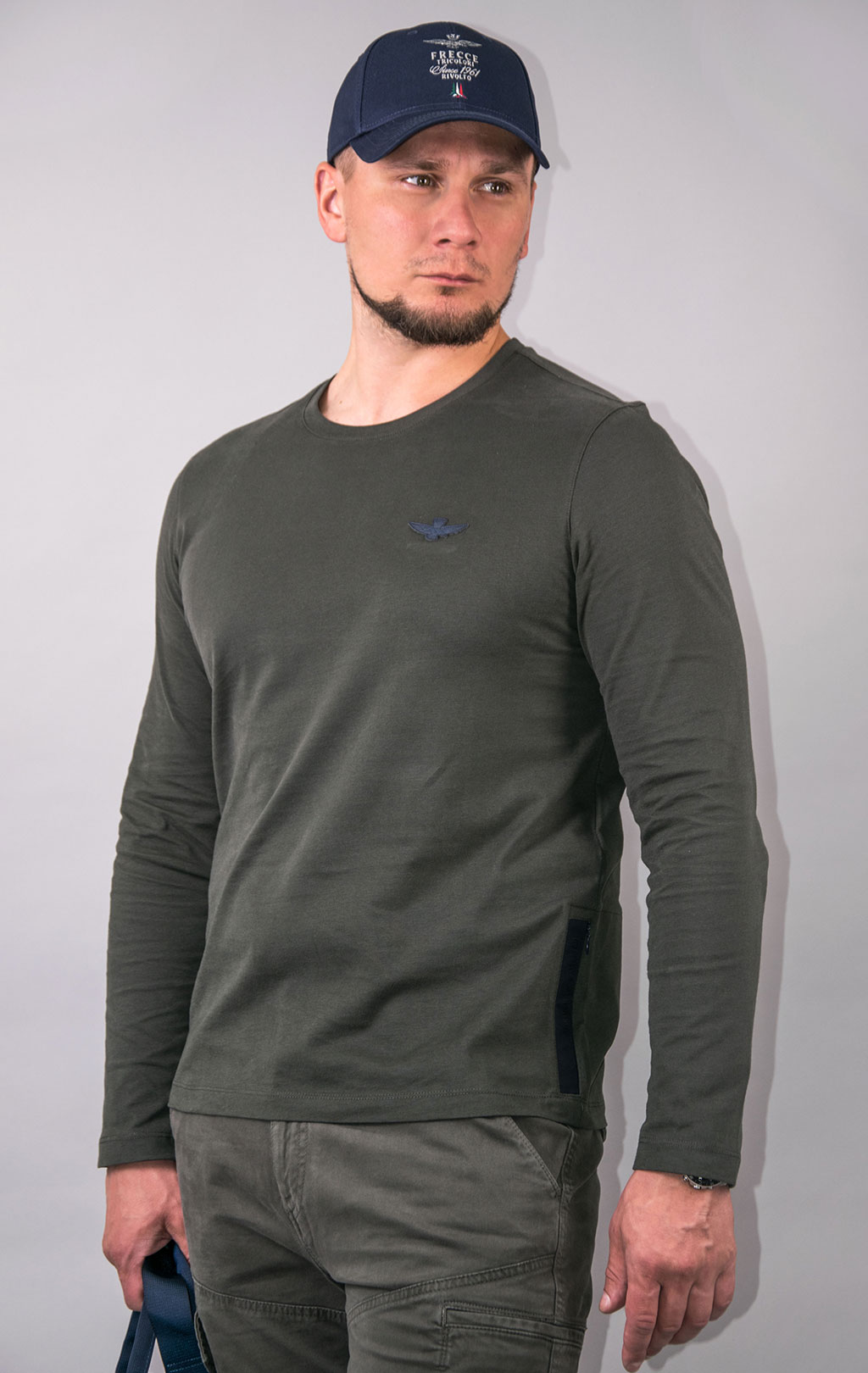 Лонгслив AERONAUTICA MILITARE FW 23/24/TR brown (TS 2141)
