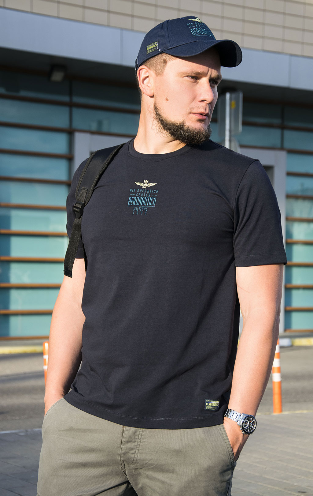 Футболка AERONAUTICA MILITARE SS 22/TR dark navy (TS 1931) 