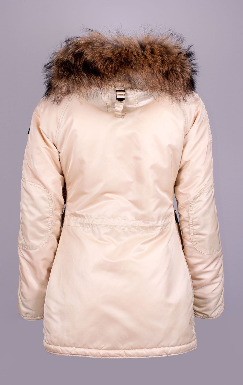 Женская аляска ALPHA INDUSTRIES VF 59 N-3B натур. мех caramel 