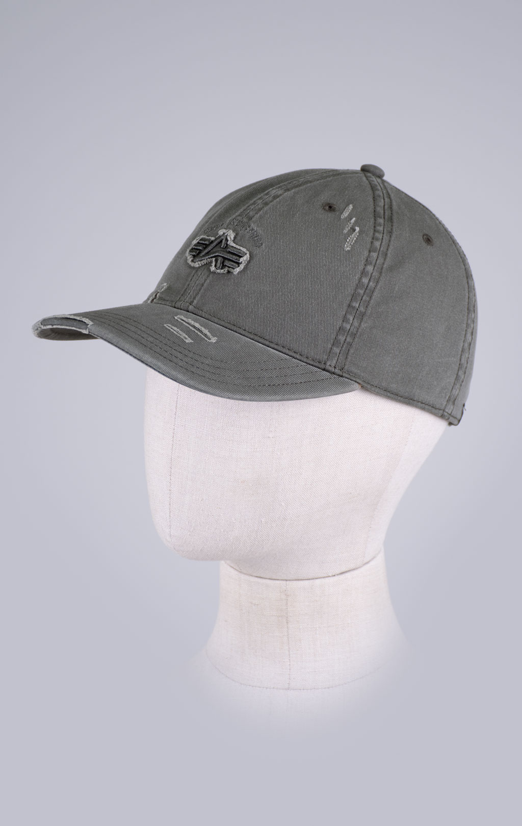 Бейсболка ALPHA INDUSTRIES ACID LOGO CAP dark olive 