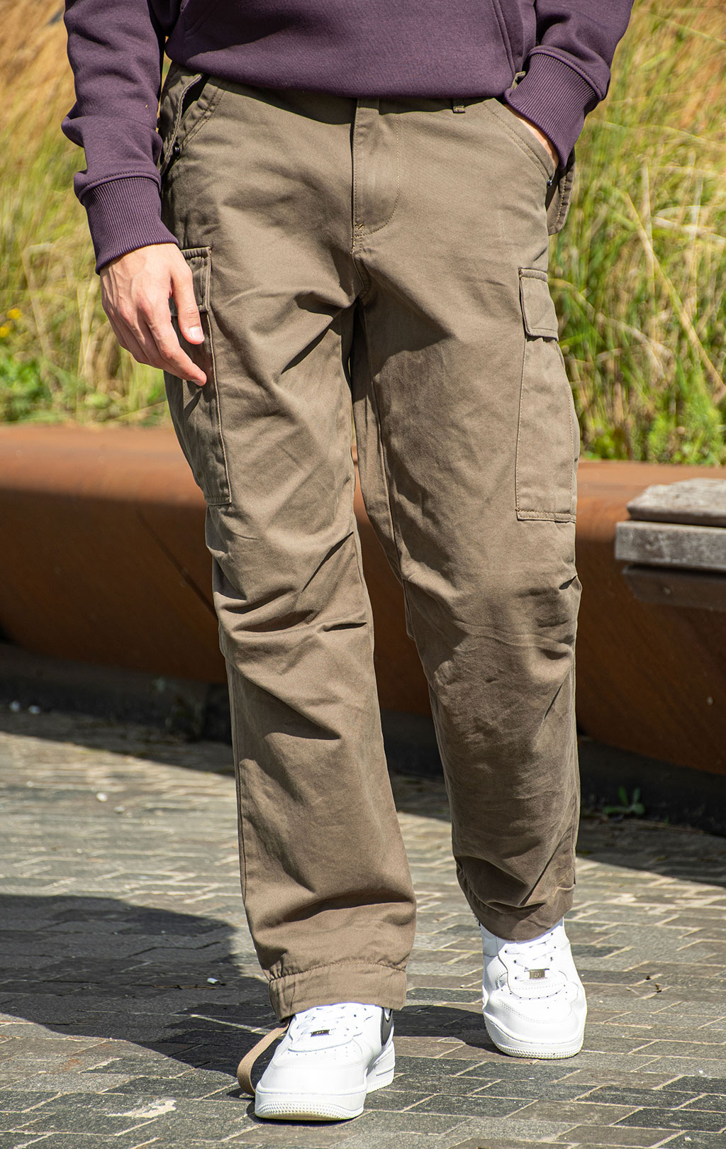 Брюки-карго парашюты ALPHA INDUSTRIES M-65 PANT плотные FW 24/25 coyote brown 