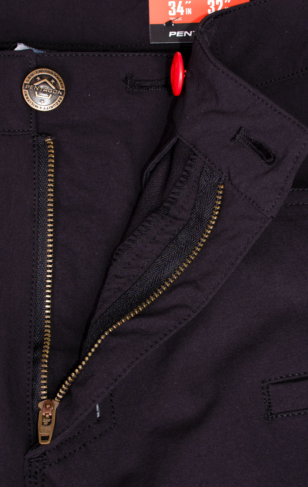 Брюки тактические Pentagon RENEGADE SAVANNA big size хлопок75%/нейлон25% stretch black 05045 