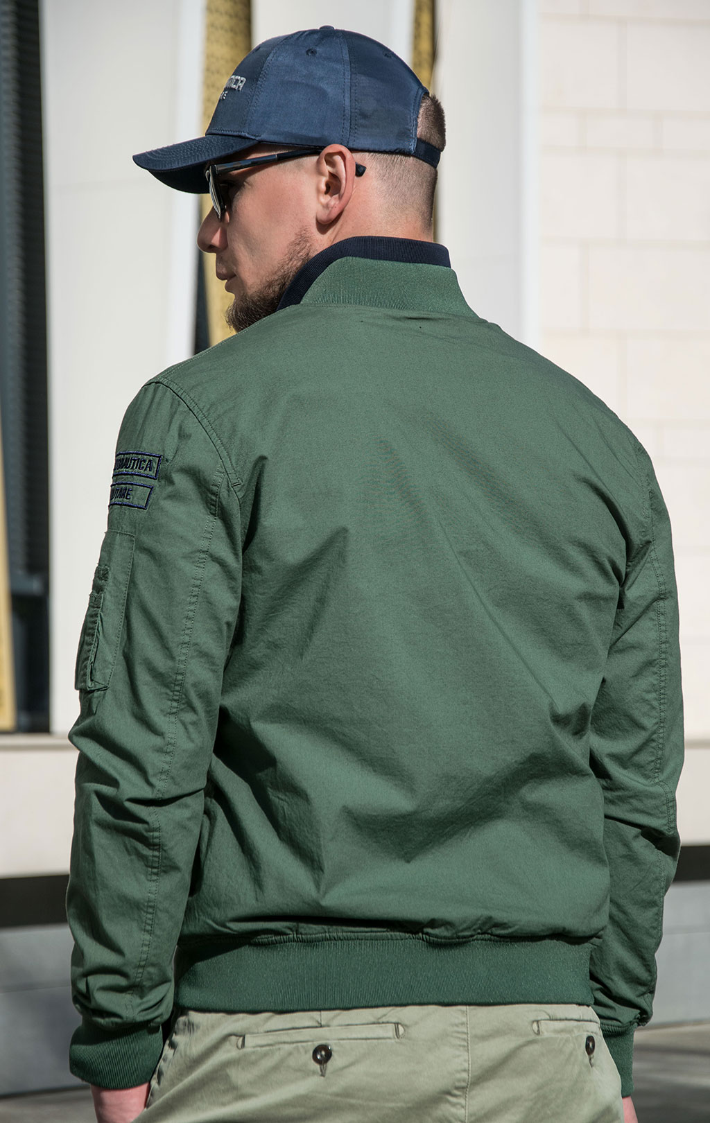 Ветровка-бомбер AERONAUTICA MILITARE SS 23 m/TR verde militare (AB 2089) 