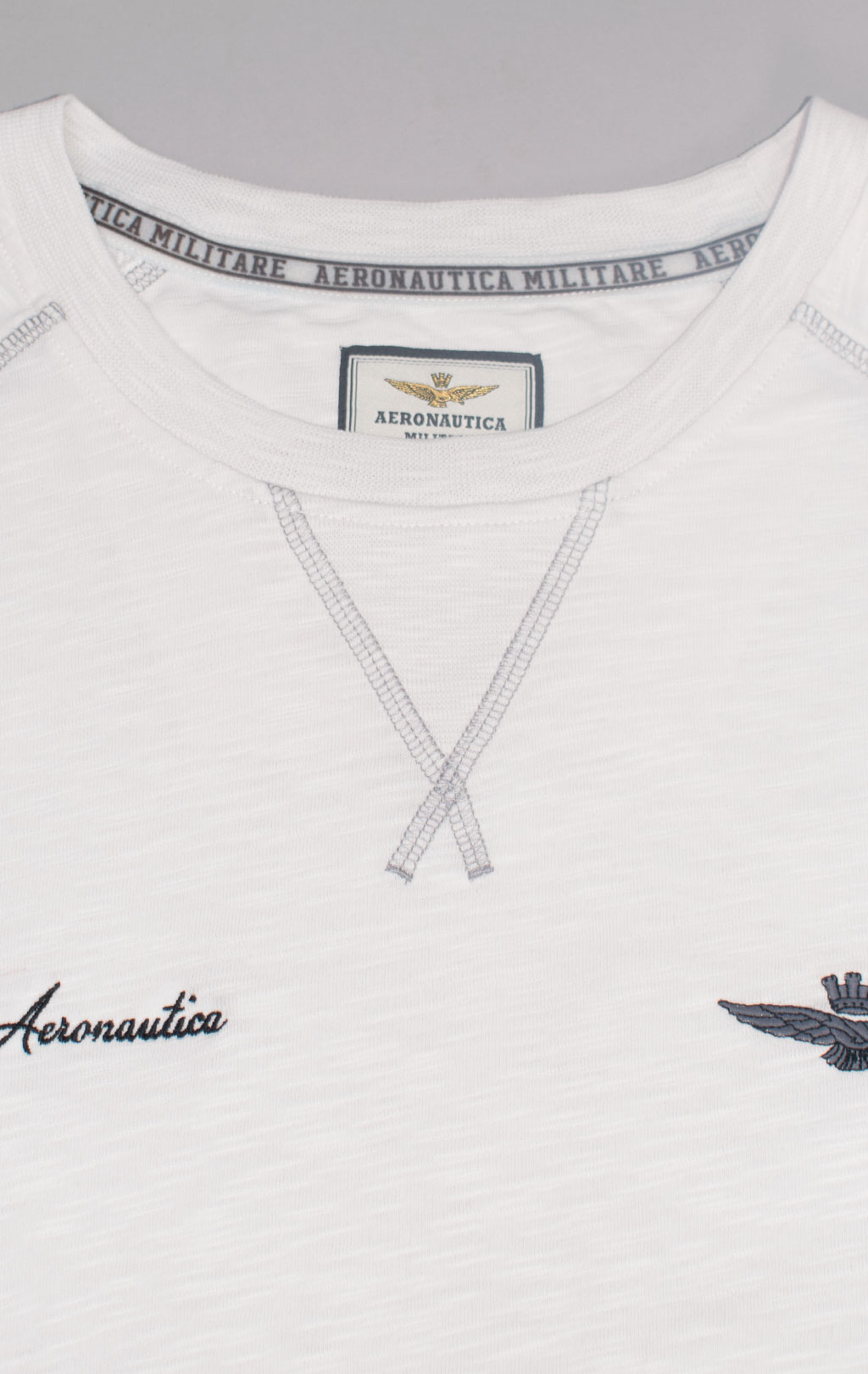 Футболка AERONAUTICA MILITARE SS 24/TR milk white (TS 2199) 