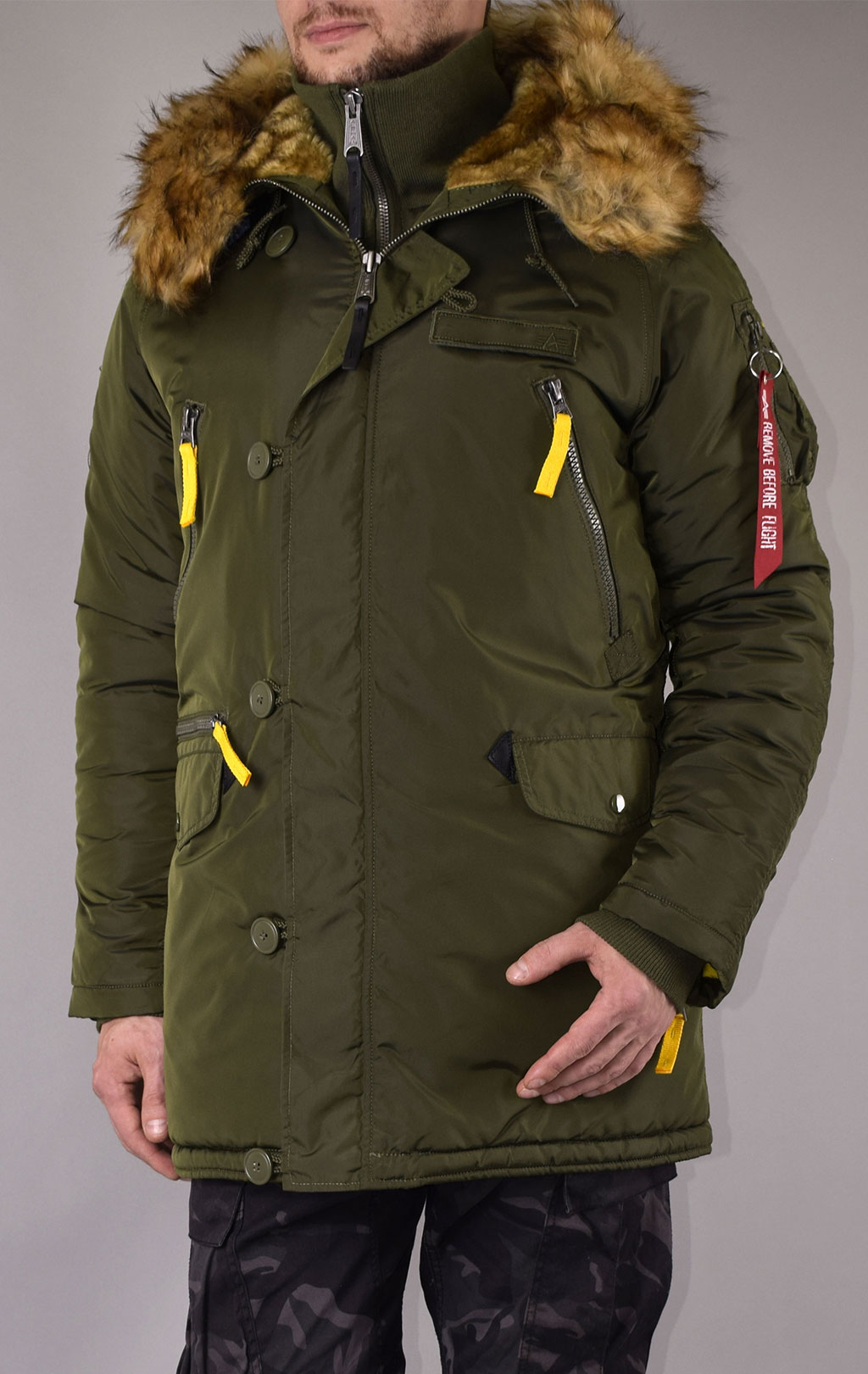 Аляска ALPHA INDUSTRIES PPS big size N-3B dark green 