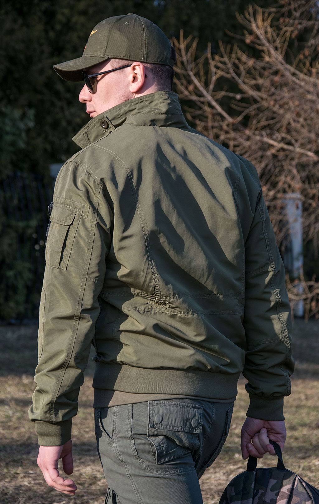 Ветровка AERONAUTICA MILITARE big size SS 22 m/BD verde militare (AB 2008) 