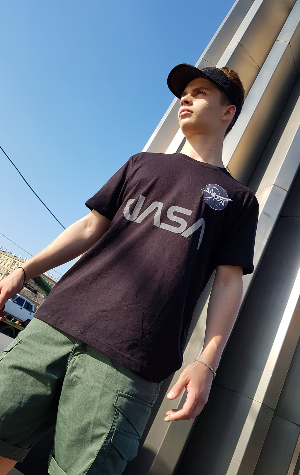 Футболка ALPHA INDUSTRIES NASA Reflective black 