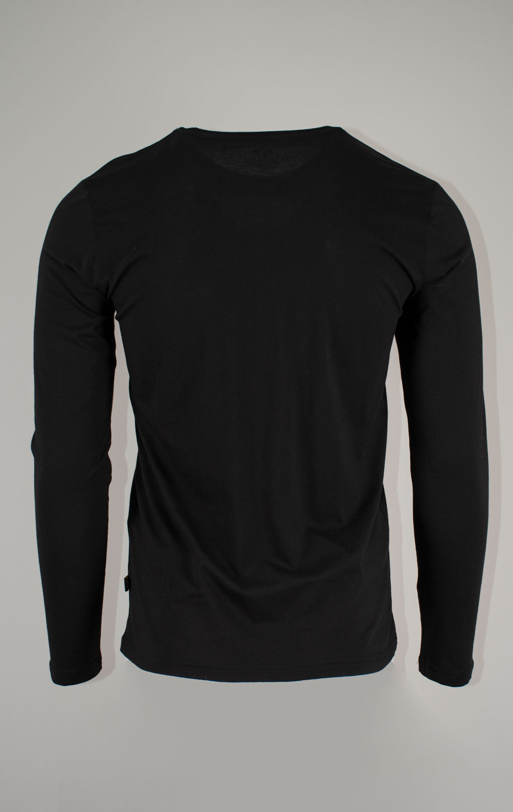 Лонгслив ALPHA INDUSTRIES BASIC LS SMALL LOGO black 