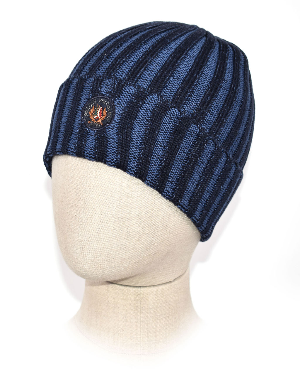 Шапка вязаная AERONAUTICA MILITARE FW 19/20 blue navy (CU 010)