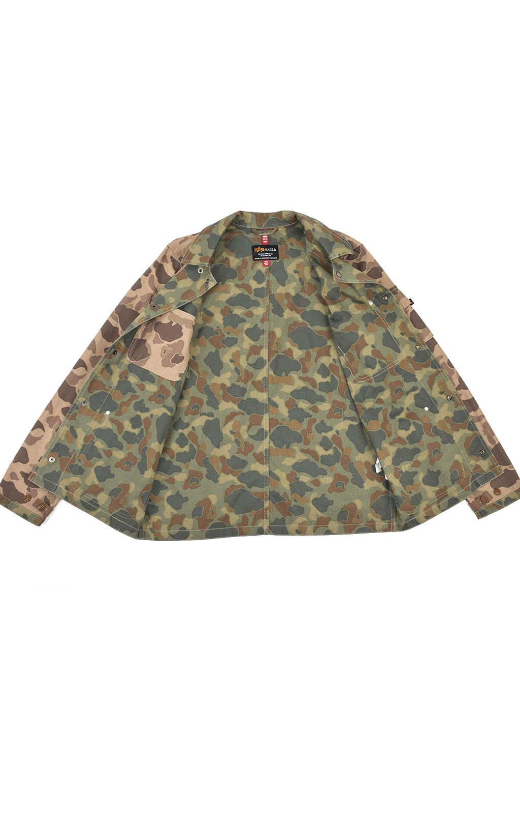 Ветровка ALPHA INDUSTRIES P-42 FIELD SHIRT brown frogskin camo 