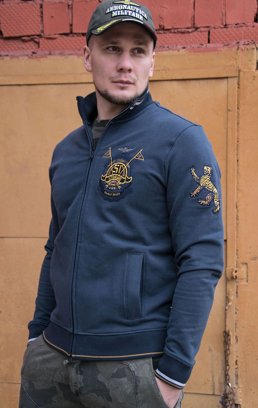 Толстовка AERONAUTICA MILITARE FW 20/21/TR blue navy (FE 1525) 