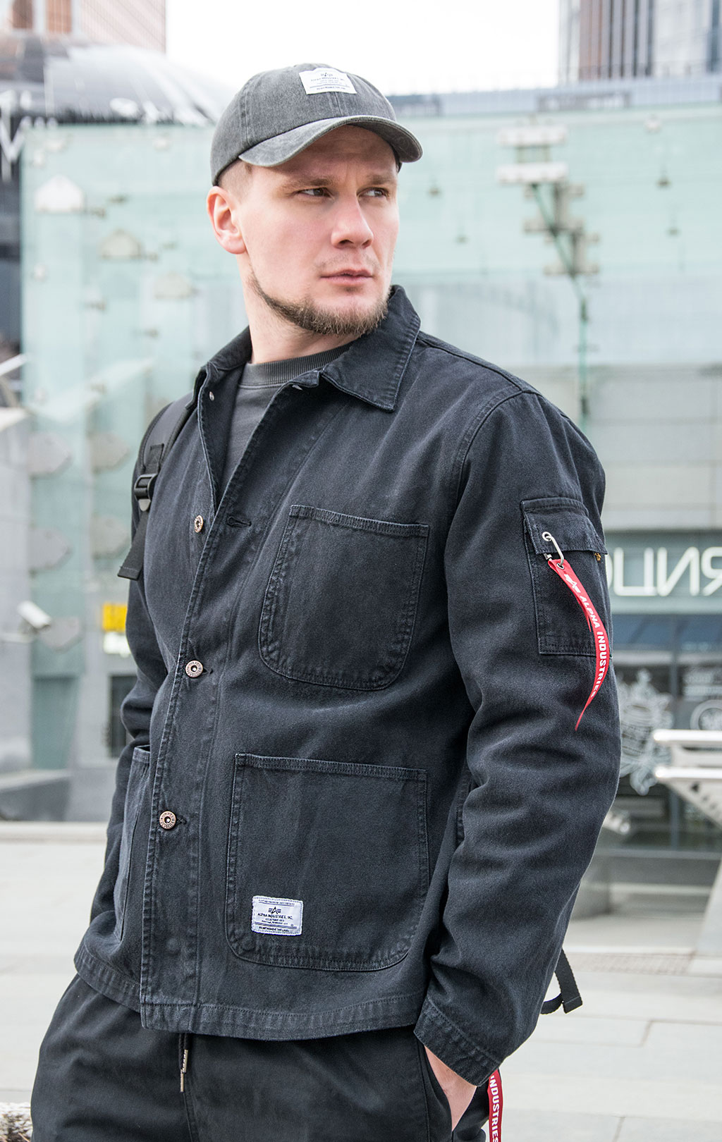 Ветровка ALPHA INDUSTRIES UTILITY CHORE COAT N-3 SS 23 m black 