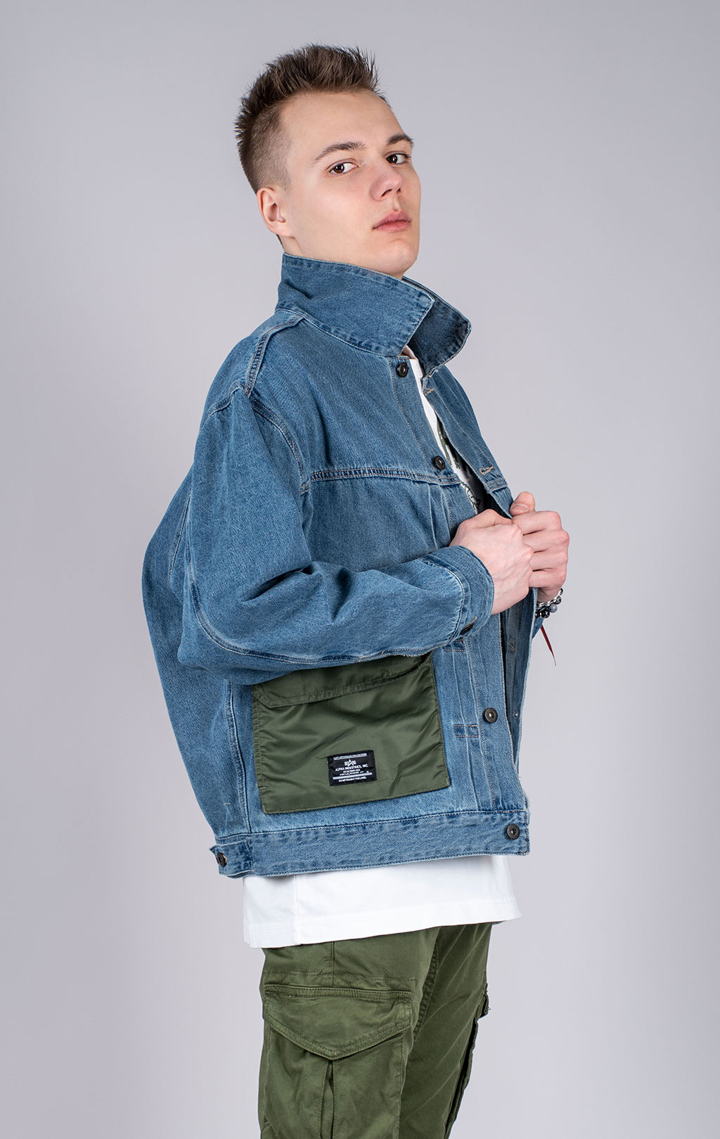 Ветровка ALPHA INDUSTRIES DENIM JACKET SS 25 m replica blue 
