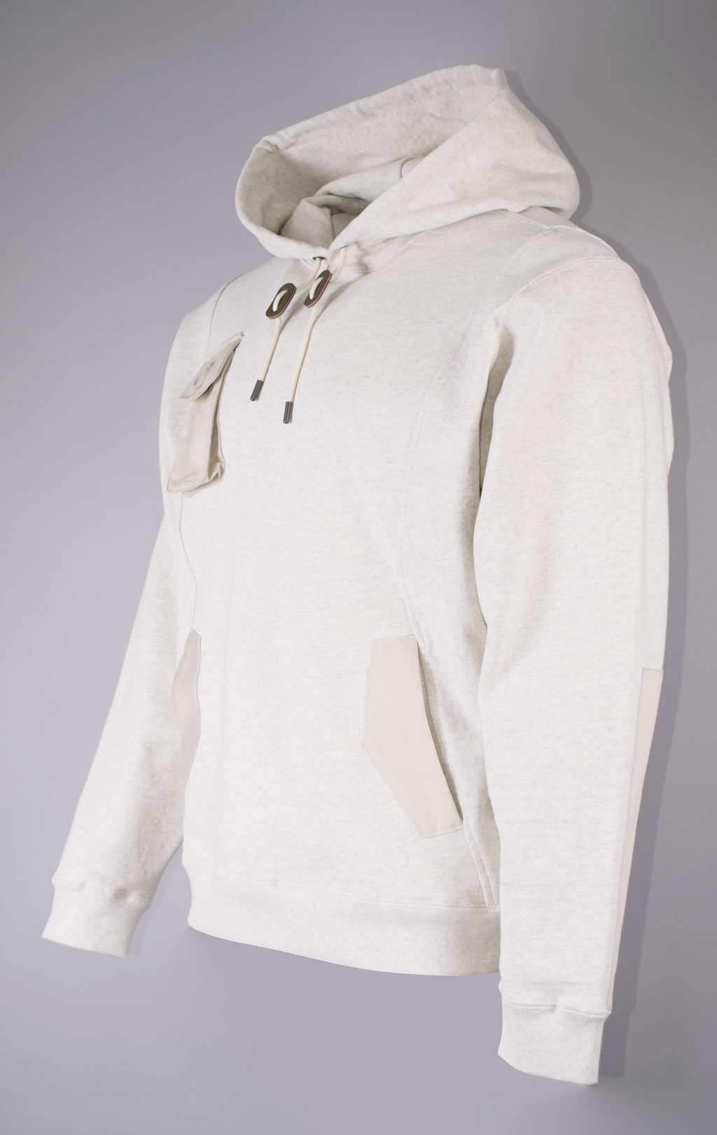 Толстовка ALPHA INDUSTRIES MIXED MEDIA HOODIE FW 23/24 limestone 