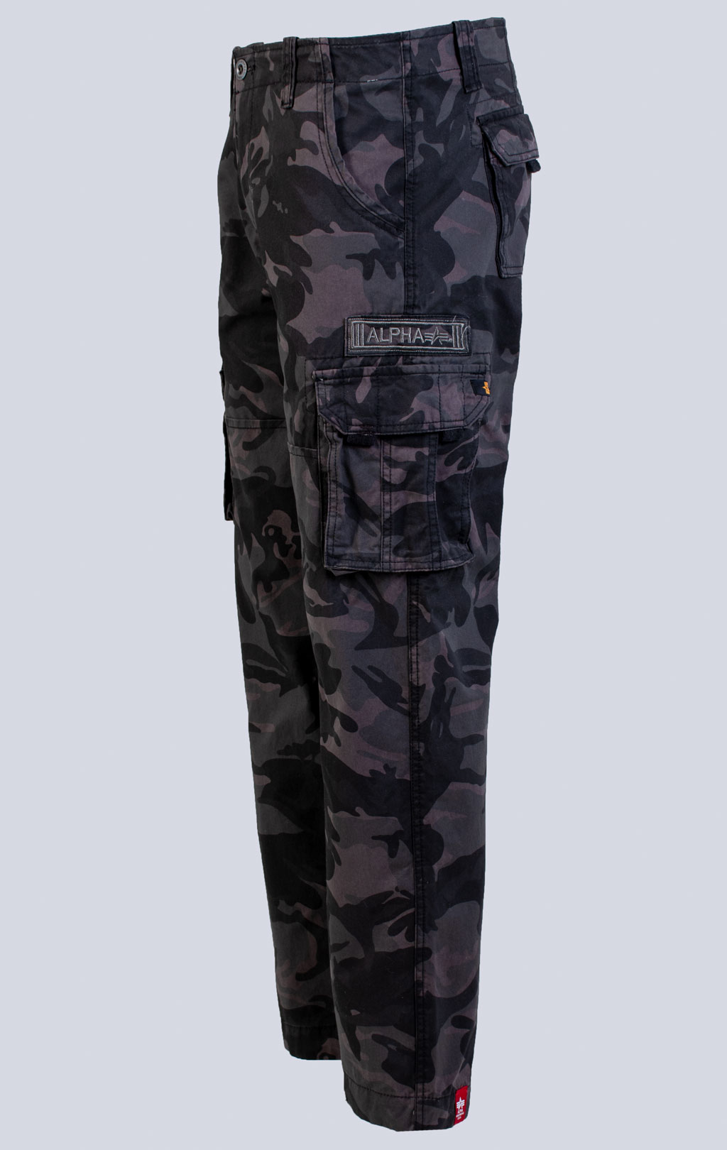 Брюки-карго ALPHA INDUSTRIES JET PANT black camo (#101212) 