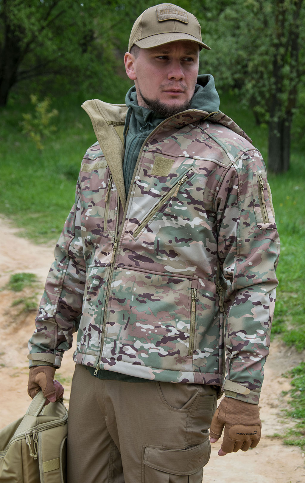 Куртка тактическая Mil-Tec SCU 14 Soft Shell multicam 