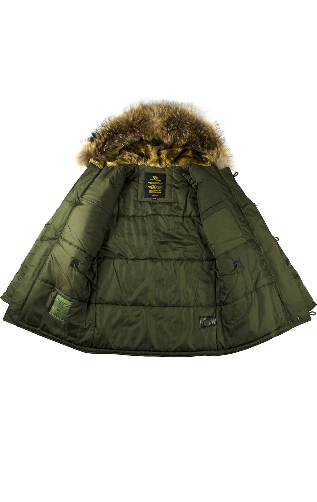 Аляска ALPHA INDUSTRIES EXPLORER натур. мех dark green 