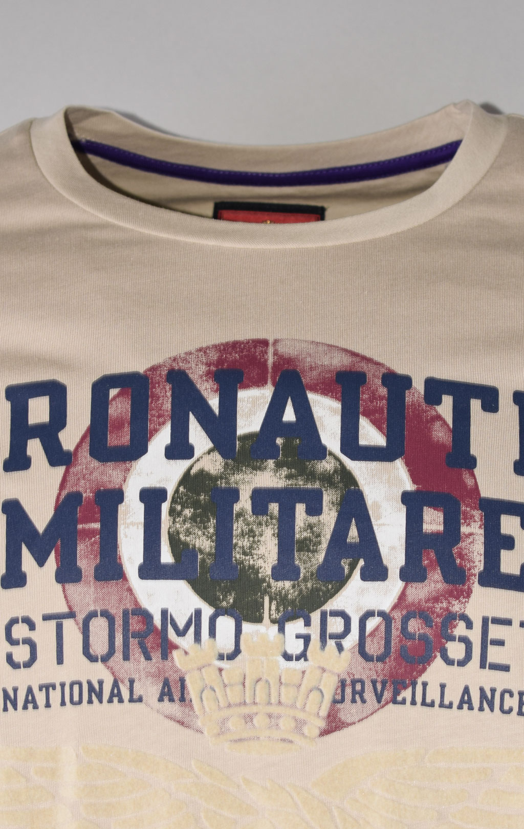 Футболка AERONAUTICA MILITARE big size SS 22/TR sabbia (TS 1940) 