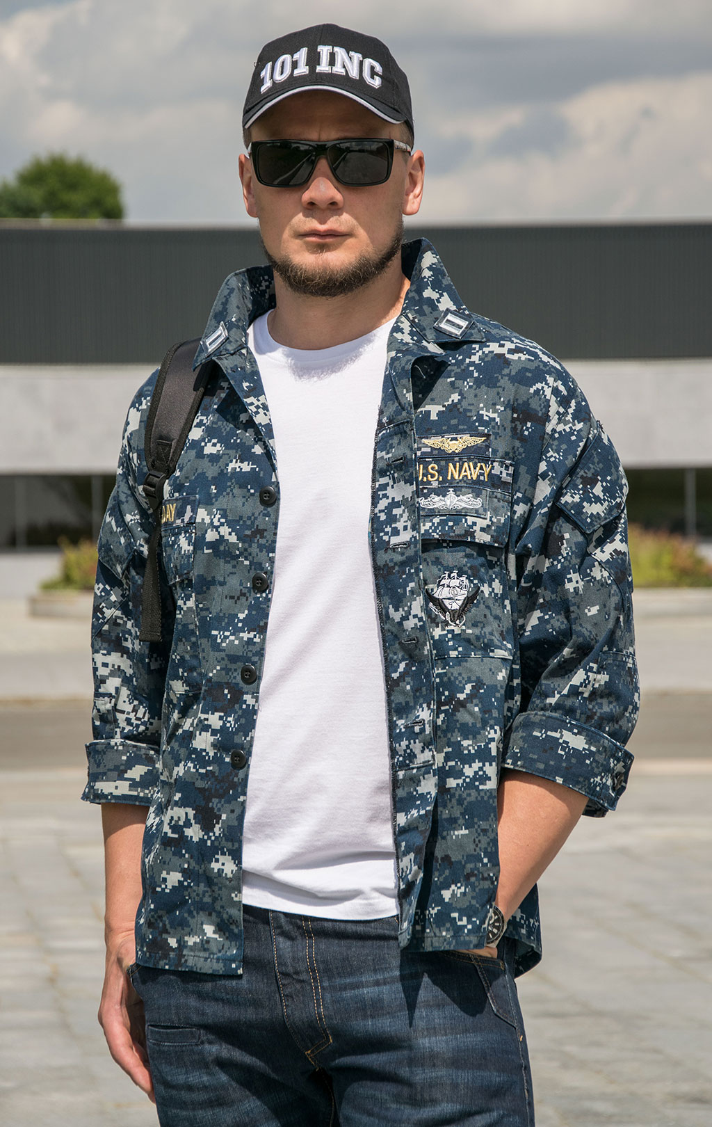 Китель полевой NWU digital navy США