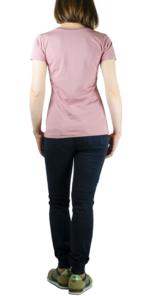 Женская футболка ALPHA INDUSTRIES BASIC T silver pink 