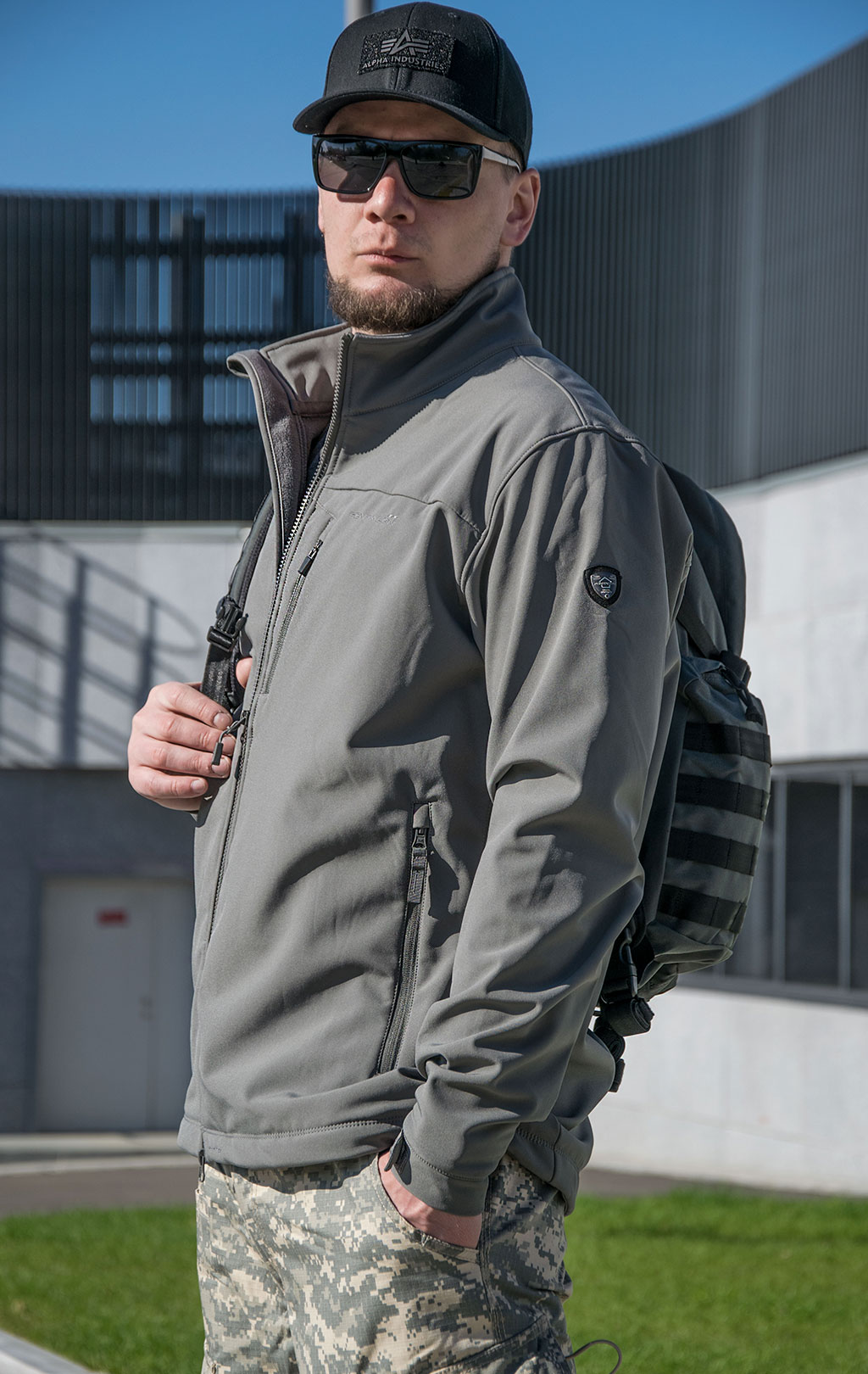 Куртка тактическая softshell Pentagon REINER 2.0 Soft Shell grey wolf 08012 