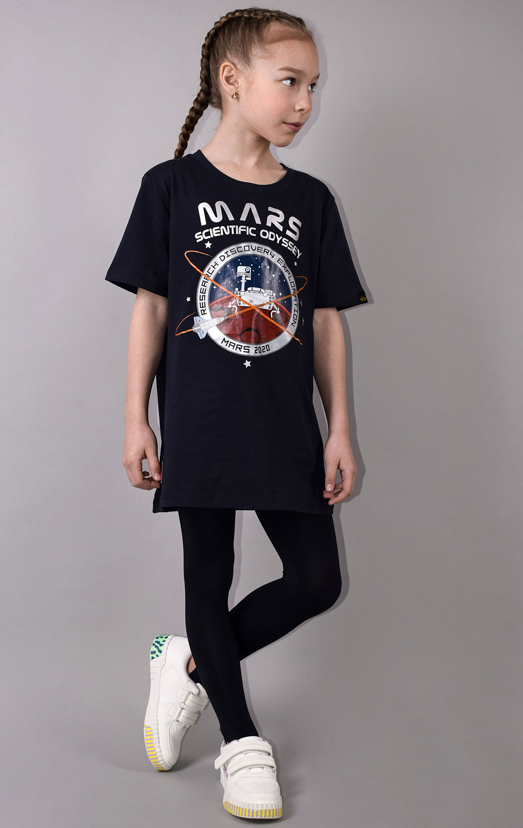 Детская футболка ALPHA INDUSTRIES NASA MISSION TO MARS T rep. blue 