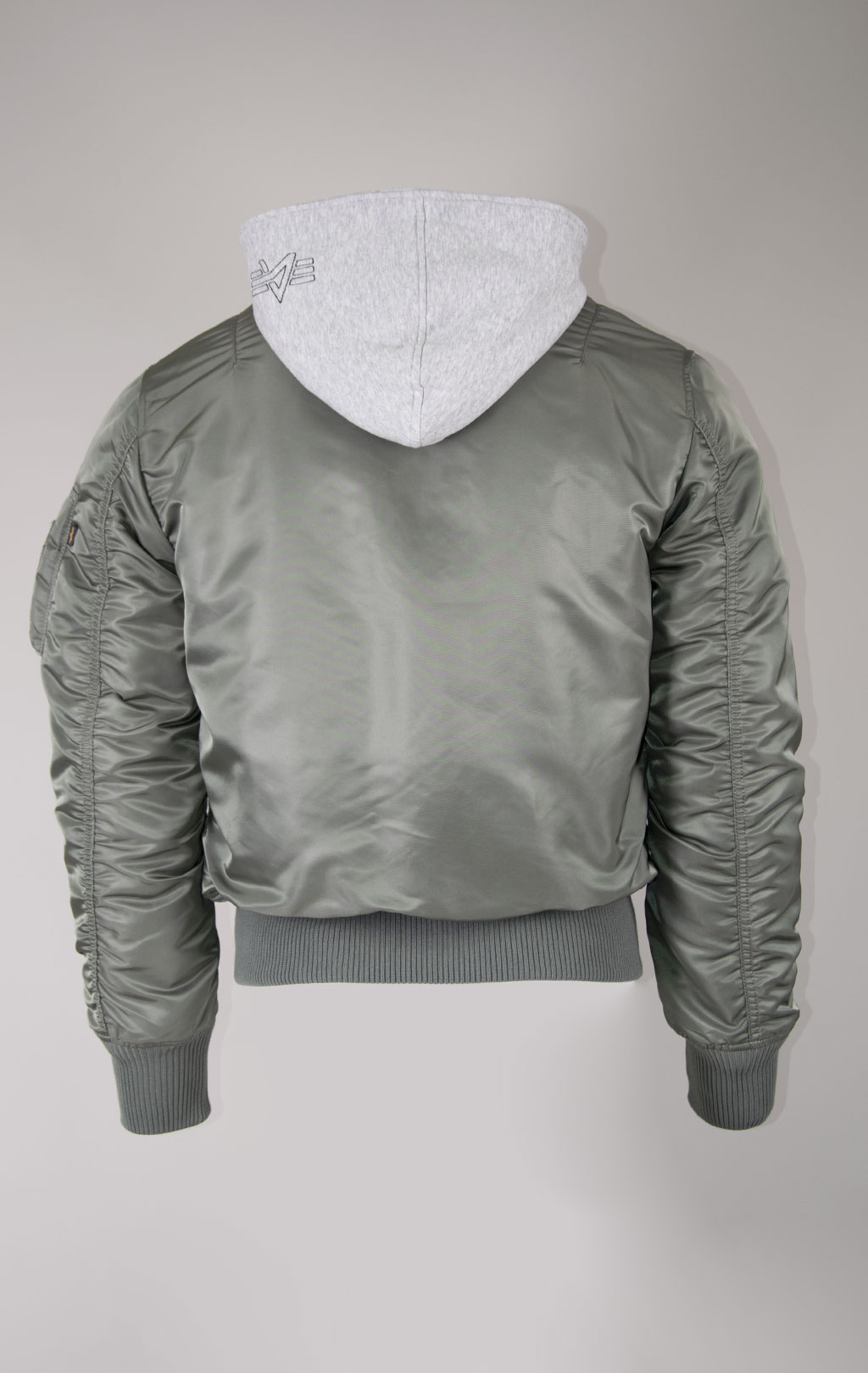 Ветровка-бомбер ALPHA INDUSTRIES TT HOOD MA-1 vintage green 