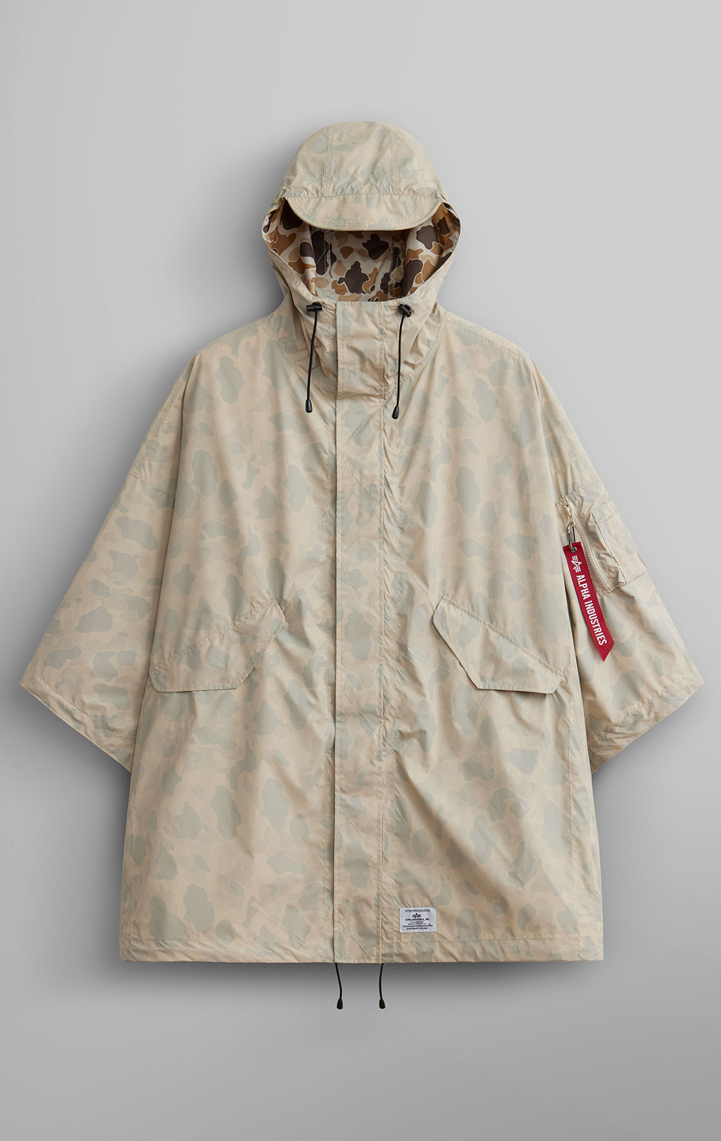 Куртка-пончо ALPHA INDUSTRIES PACKAWAY PONCHO SS 24 m limestone 