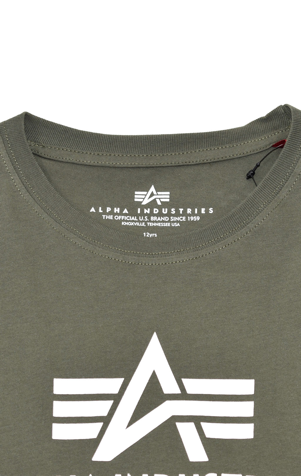 Детская футболка ALPHA INDUSTRIES BASIC T dark olive 