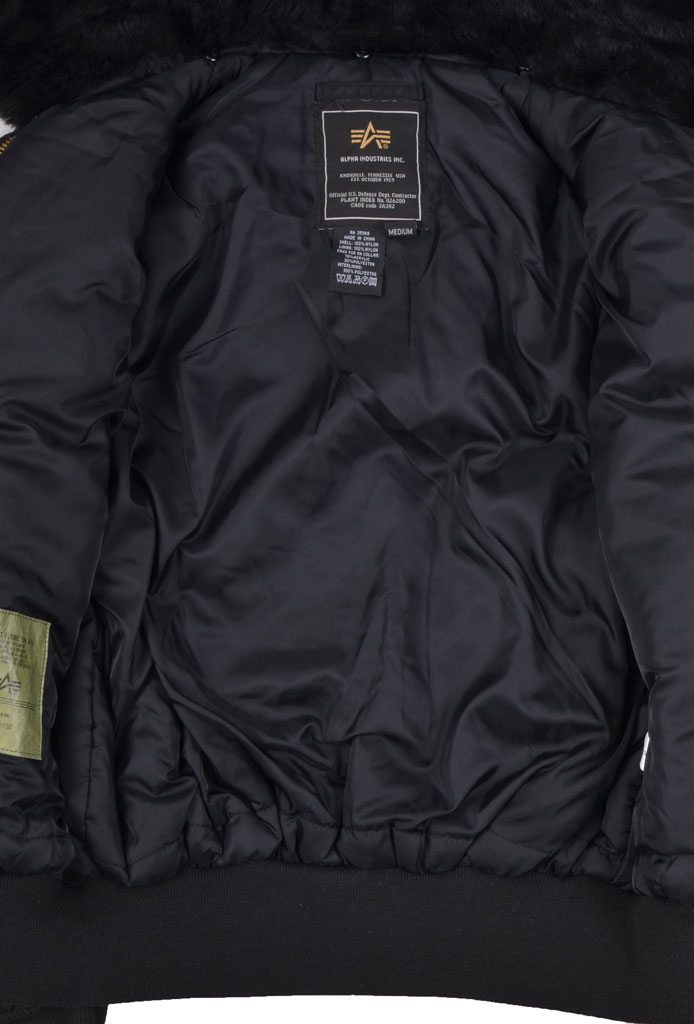 Куртка летная ALPHA INDUSTRIES CLASSIC B-15 black 