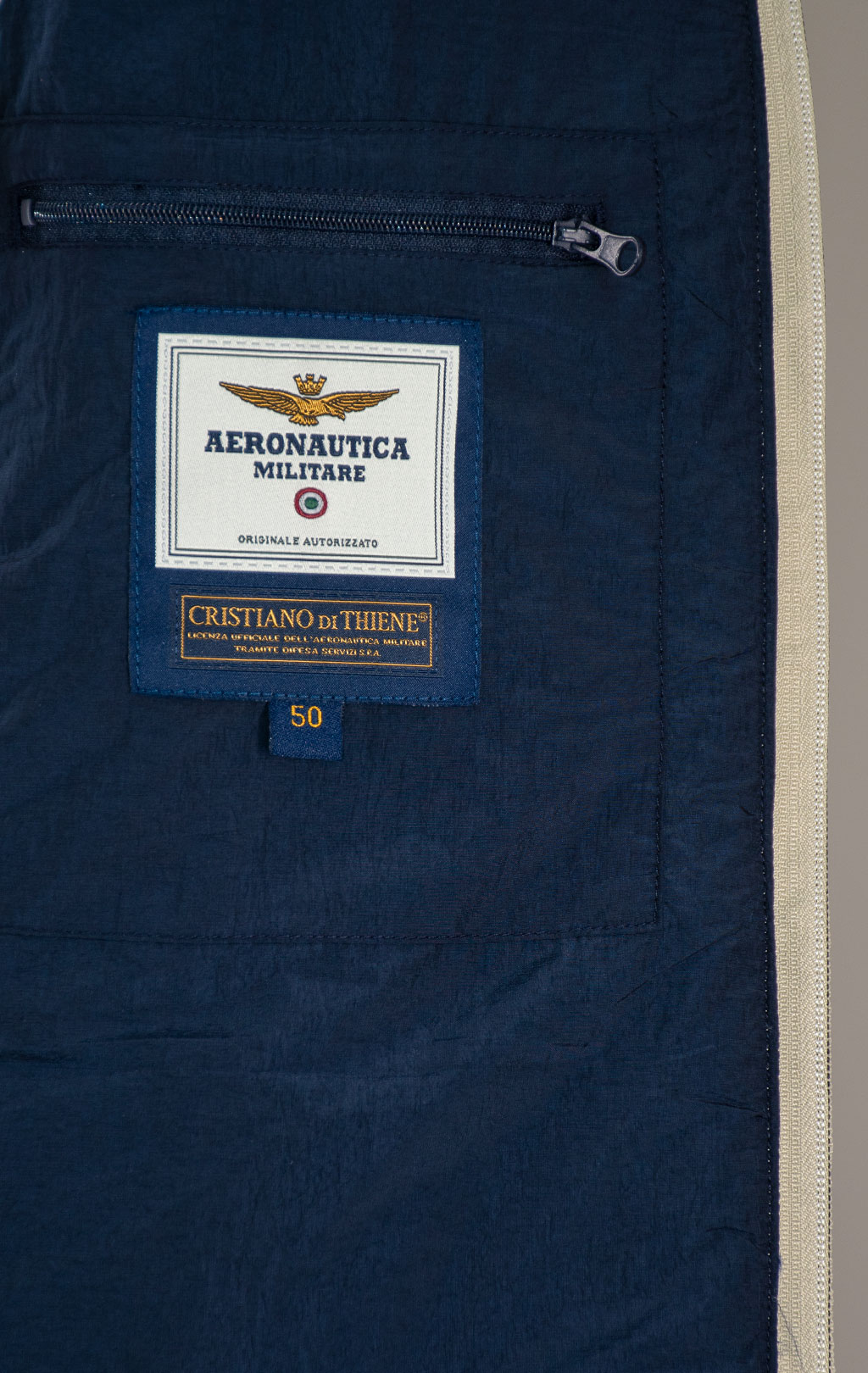 Куртка с капюшоном AERONAUTICA MILITARE FW 25/26/MN pellican (AM 1383) 