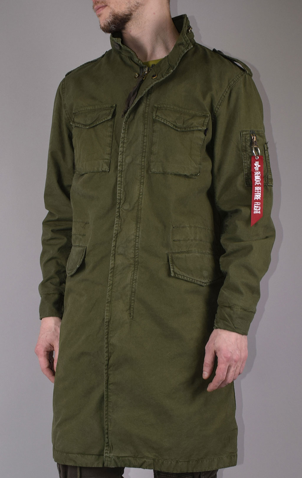 Ветровка ALPHA INDUSTRIES LW M-65 COAT dark olive 