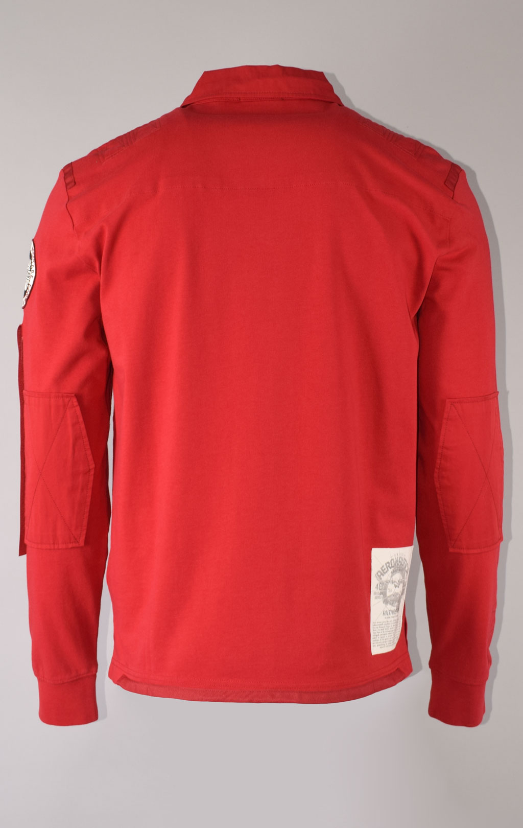 Поло-лонгслив AERONAUTICA MILITARE ANTARCTICA FW 23/24/TR red (PO 1730)
