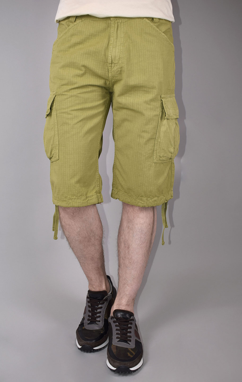 Шорты ALPHA INDUSTRIES rip-stop khaki green 