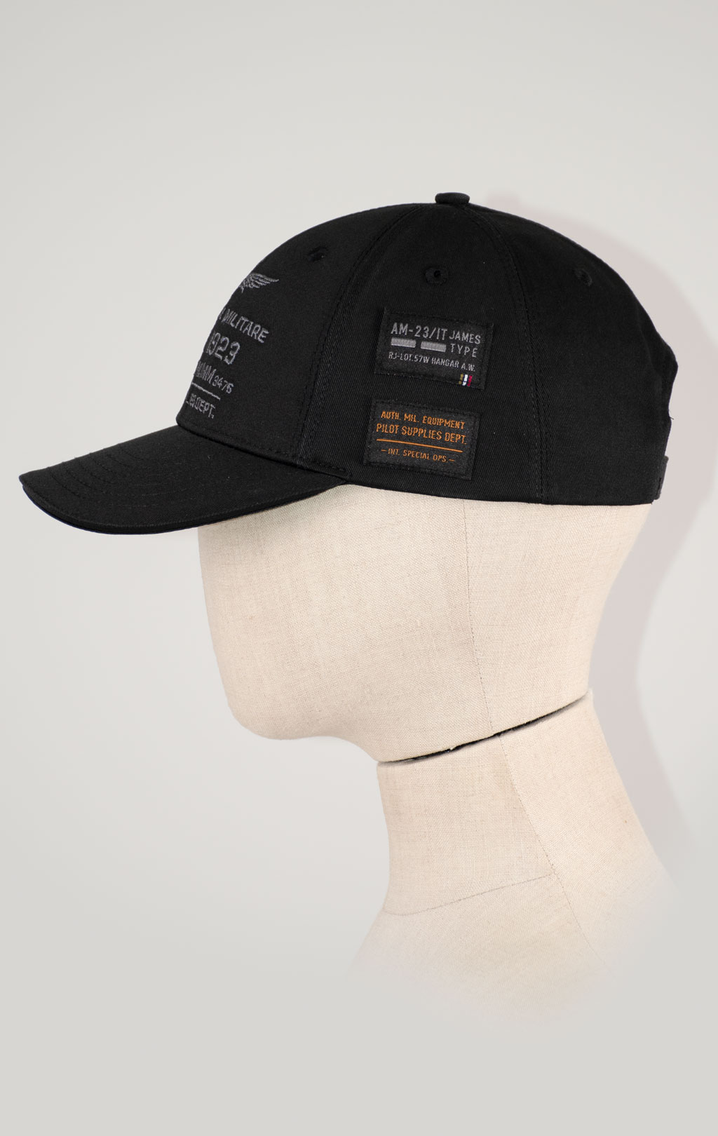 Бейсболка AERONAUTICA MILITARE FW 25/26/CN jet black (HA 1223) 