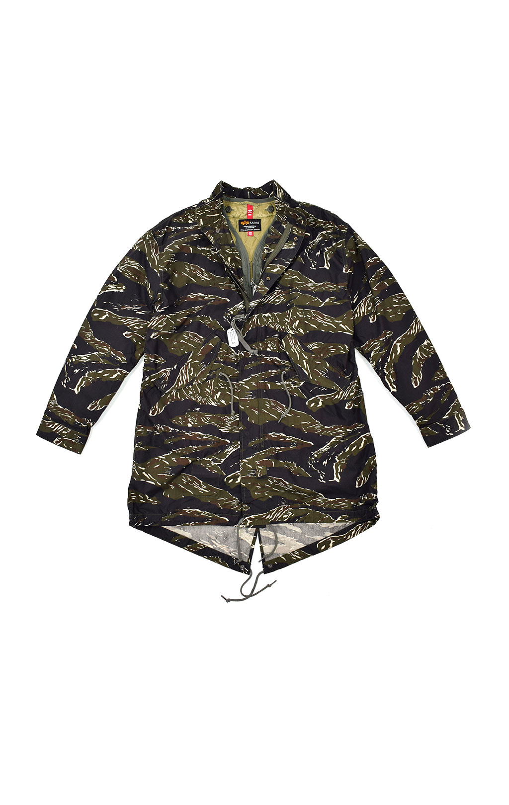 Парка ALPHA INDUSTRIES DEFENDER FISHTAIL original fit tiger camo 