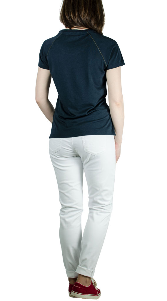 Женская футболка AERONAUTICA MILITARE blue navy (TS 1360) 