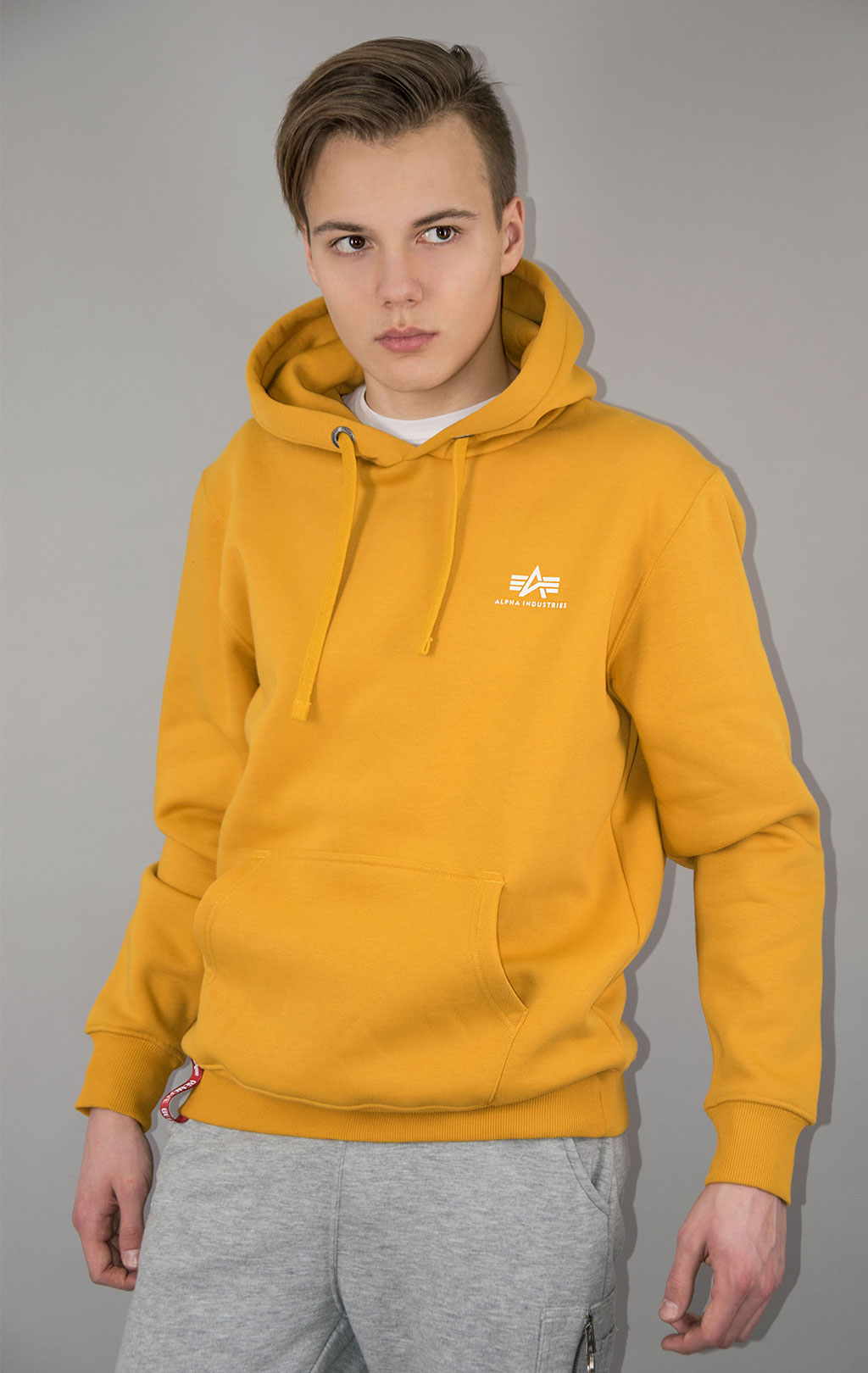 Толстовка ALPHA INDUSTRIES BASIC HOODY SMALL LOGO wheat 