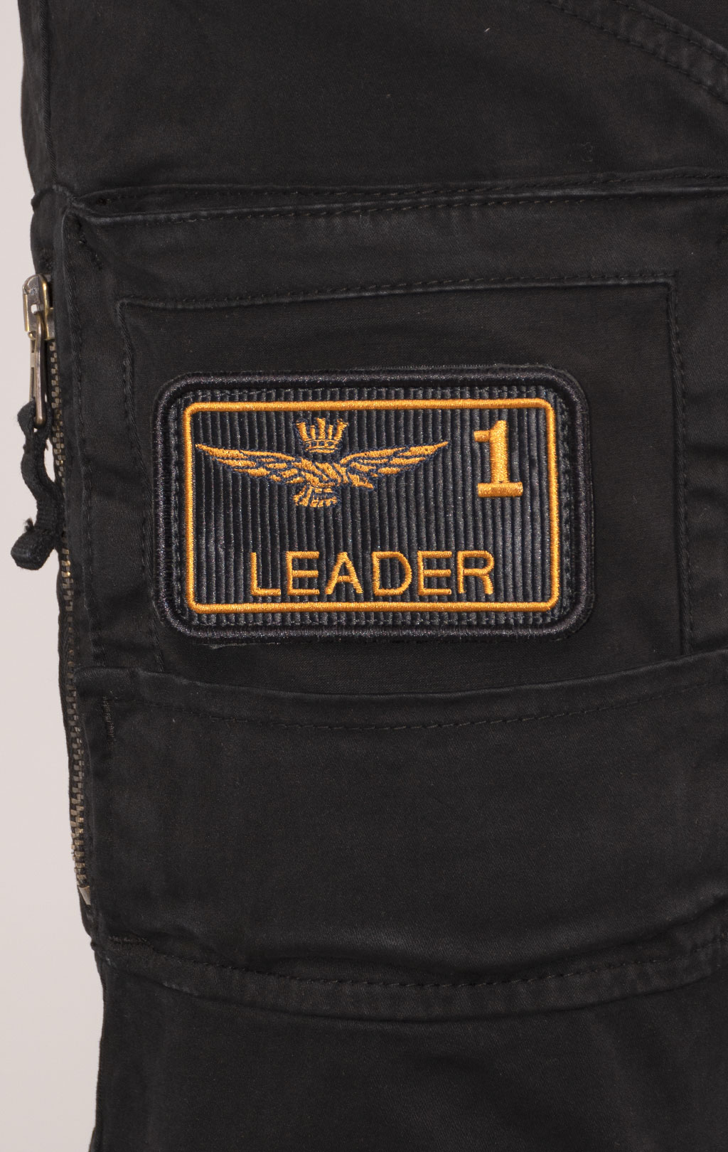 Брюки-карго AERONAUTICA MILITARE ANTI-G плотные FW 24/25/AL jet black (PA 1557) 
