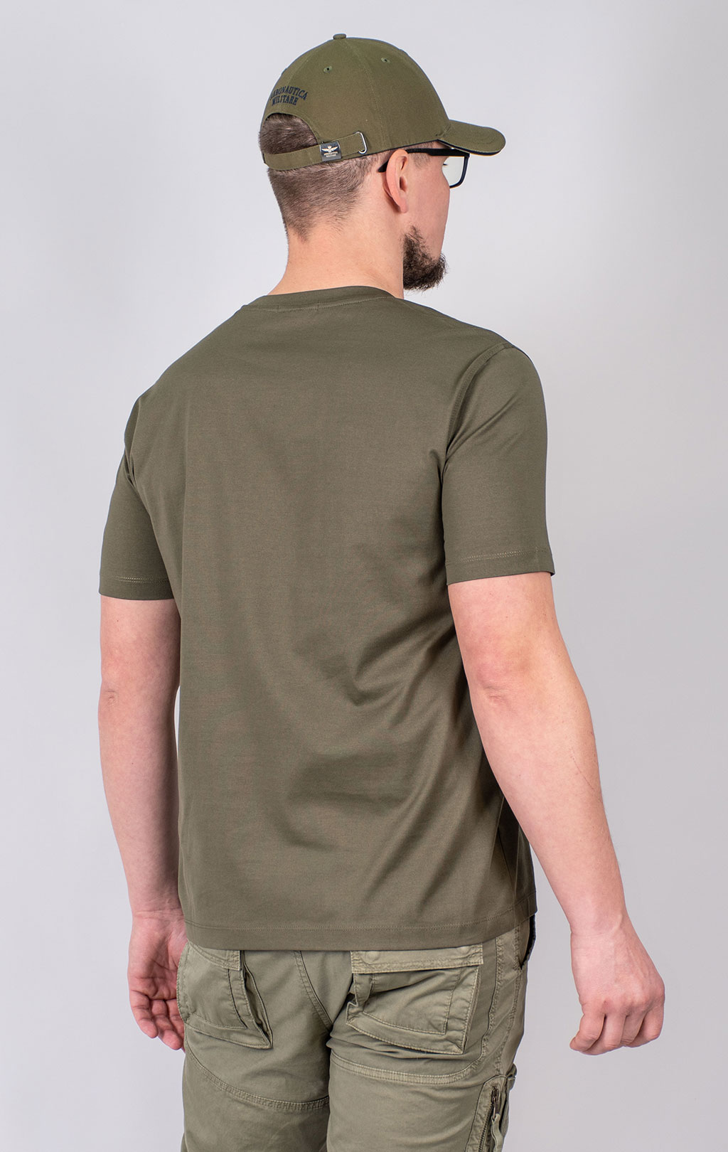 Футболка AERONAUTICA MILITARE SS 25 m/BD military olive (TS 2423) 