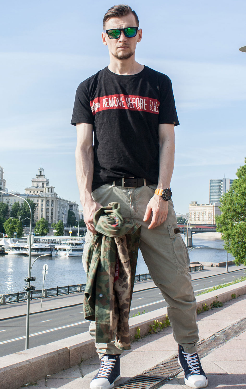 Футболка ALPHA INDUSTRIES RBF T black 