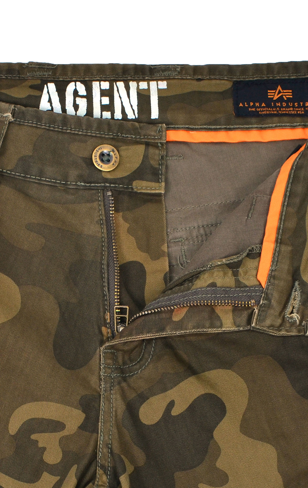 Брюки-карго ALPHA INDUSTRIES AGENT C olive camo 