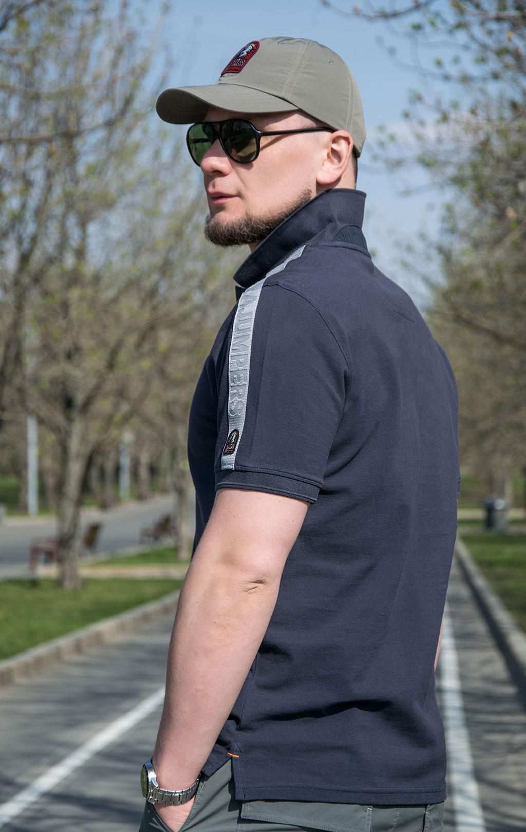 Футболка-поло PARAJUMPERS SPACE POLO SS 23 navy 