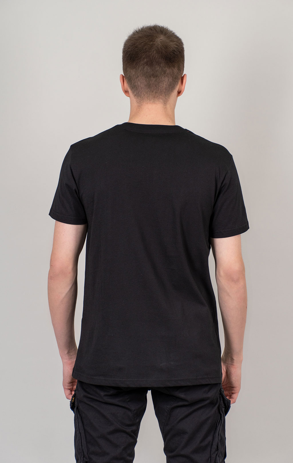 Футболка ALPHA INDUSTRIES ALPHA LABEL T black 