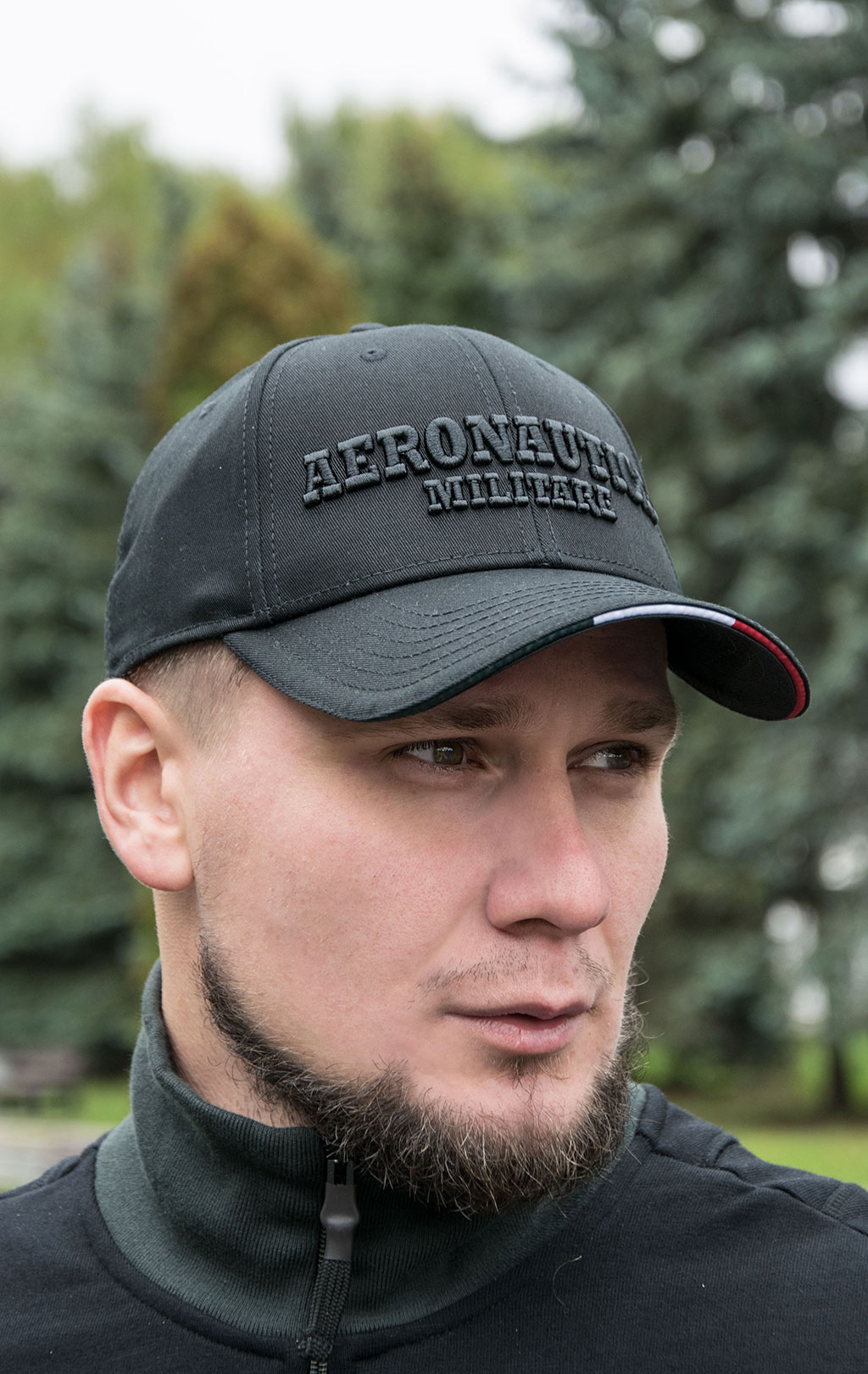 Бейсболка AERONAUTICA MILITARE FW 22/23/CN jet black (HA 1115)