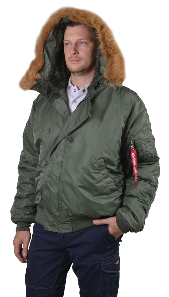 Аляска короткая ALPHA INDUSTRIES CLASSIC N-2B sage green 