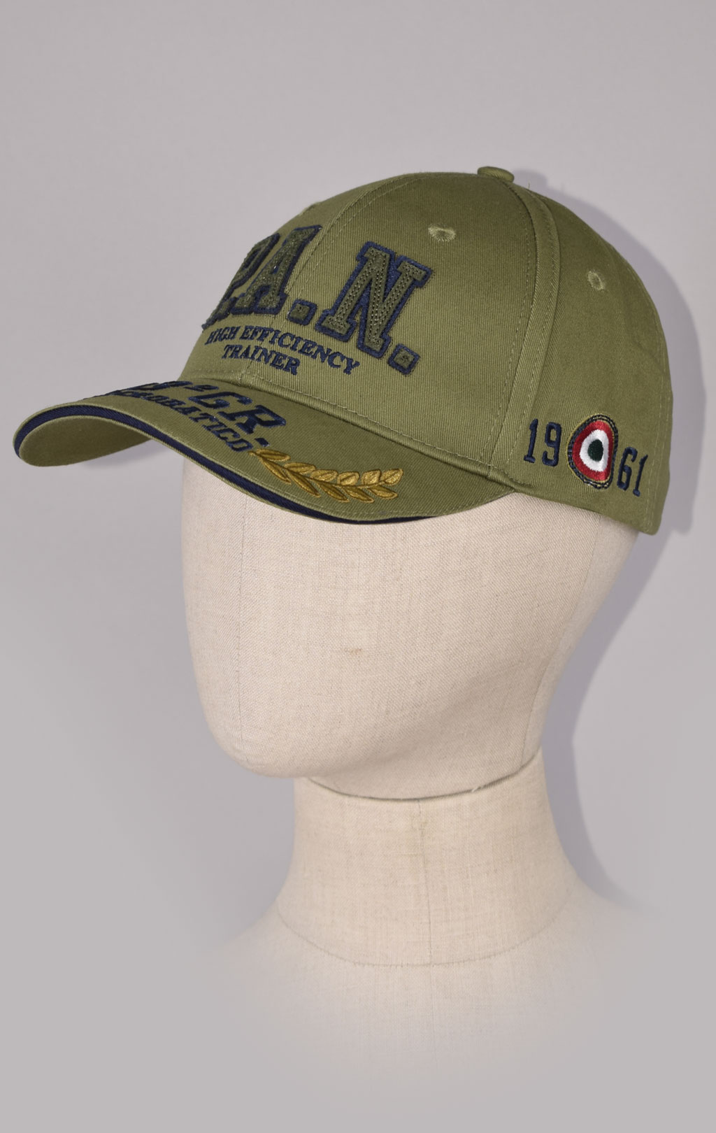 Бейсболка AERONAUTICA MILITARE FW 23/24/CN verde militare (HA 1154) 