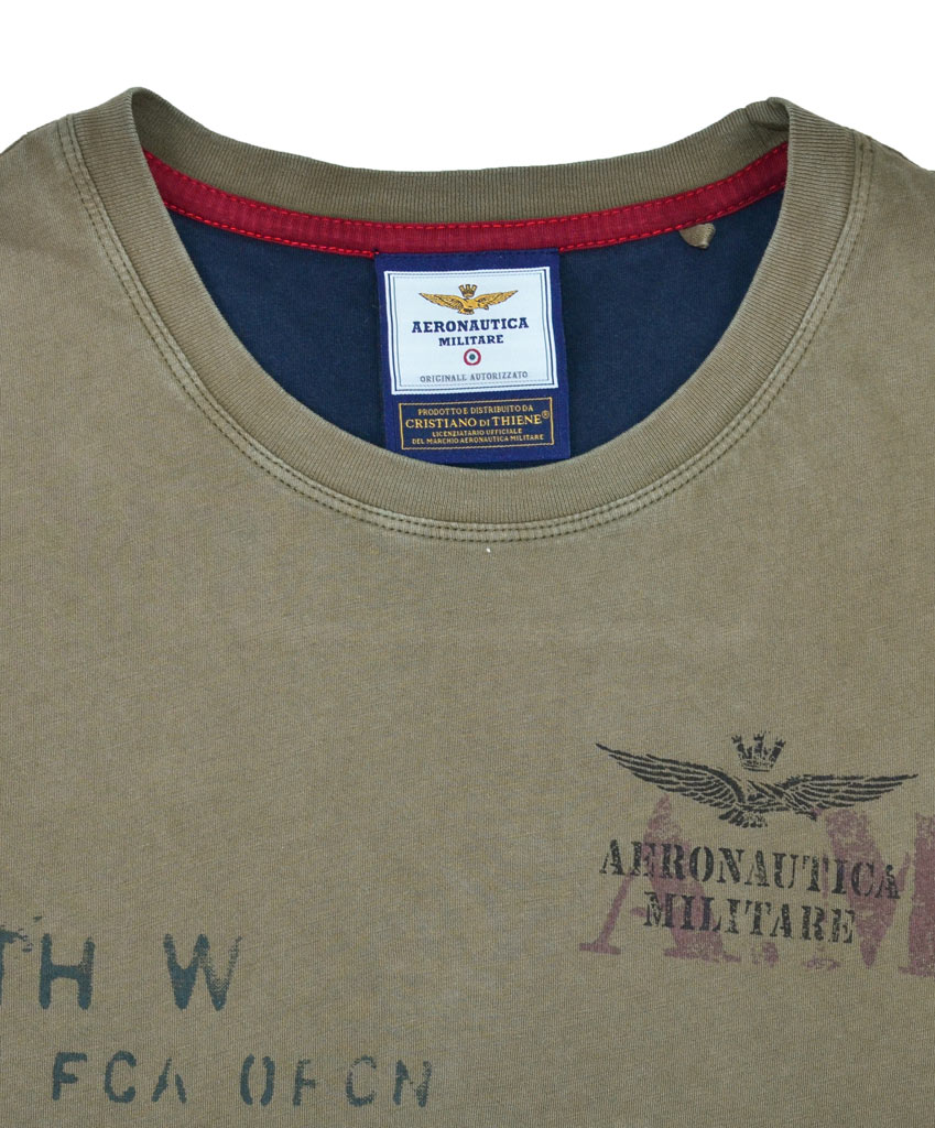 Футболка AERONAUTICA MILITARE dark olive (TS 1514) 