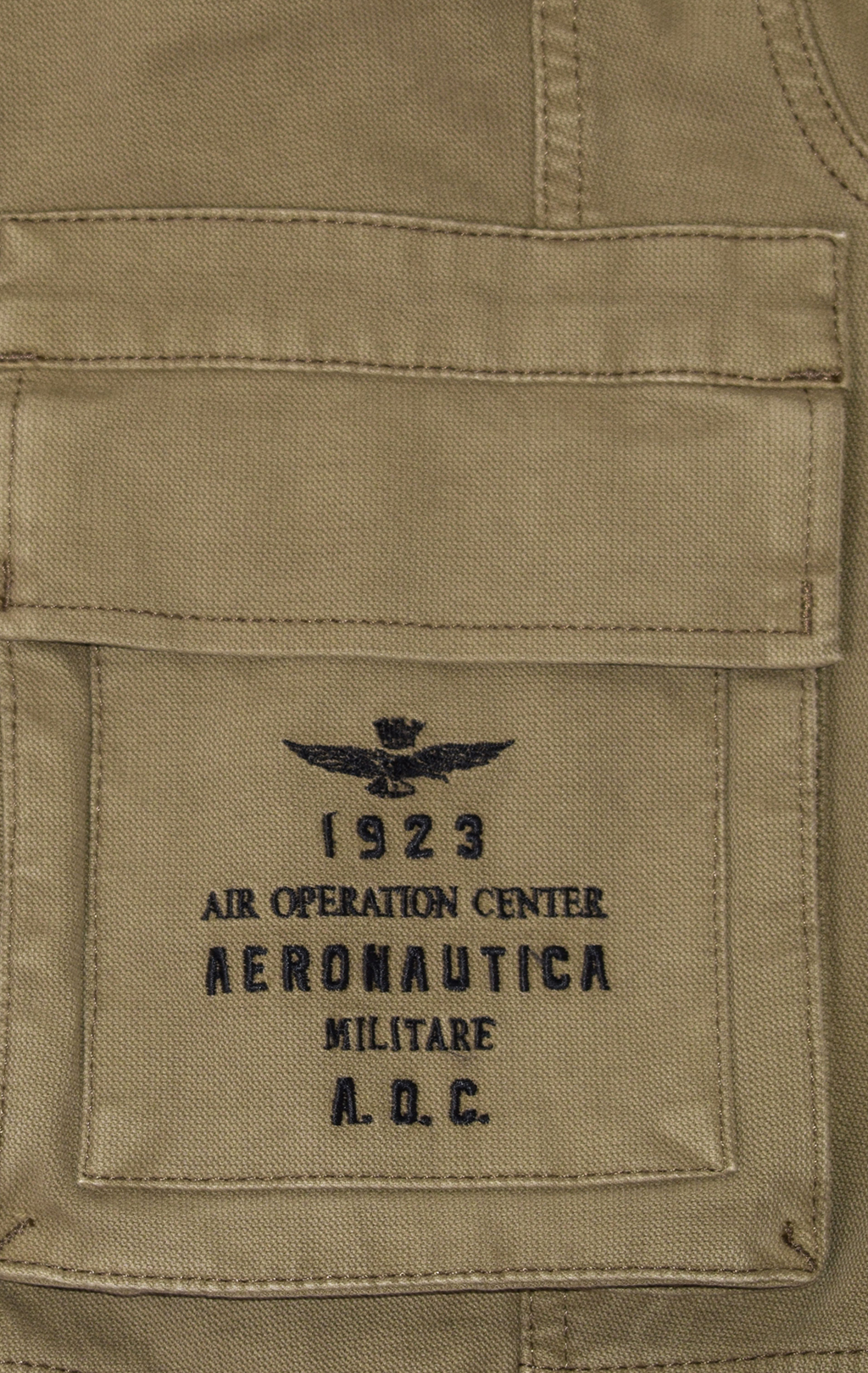 Брюки-карго AERONAUTICA MILITARE плотные FW 21/22/AL verde militare (PA 1432) 
