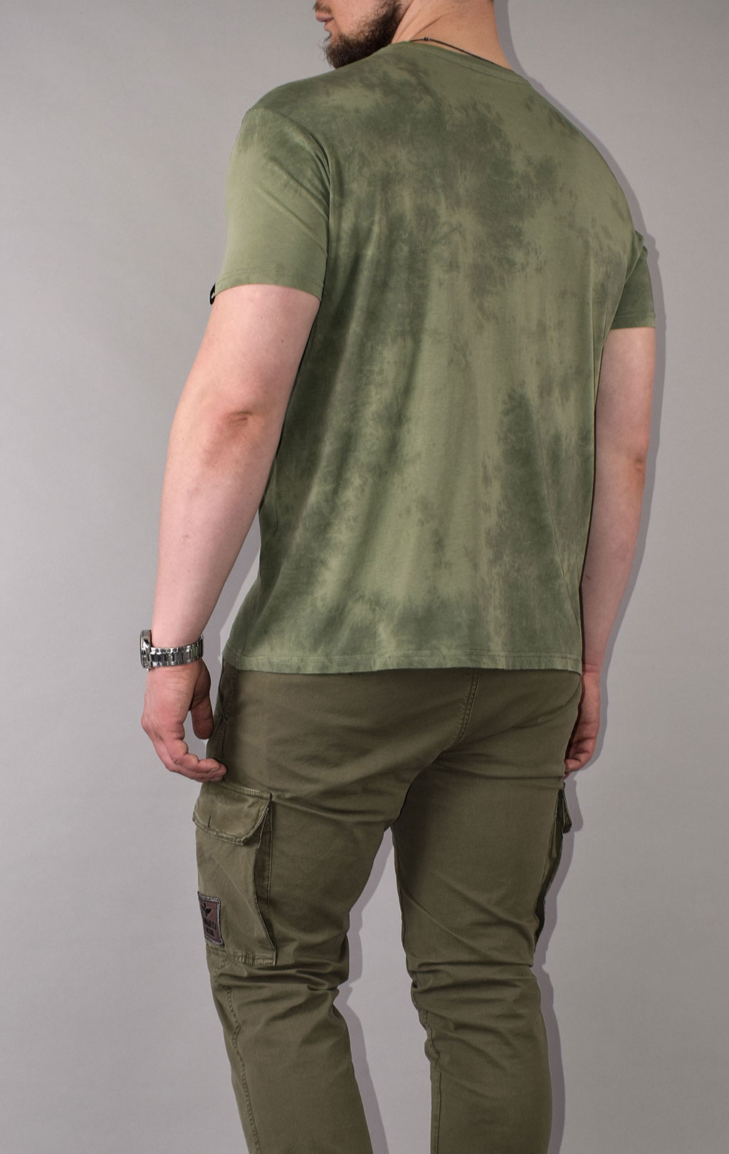 Футболка ALPHA INDUSTRIES BASIC T BATIK dark olive 